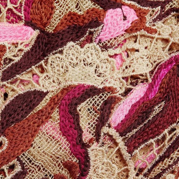 Farm Rio NWT Embroidered Horses Guipure-Lace Blouse - Picture 15 of 15